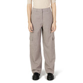 Only Beige Polyester Cargo Pants